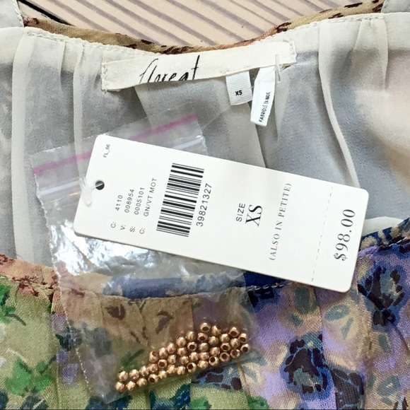 Anthropologie Floreat Patchwork Top Beaded - Picture 5 of 5